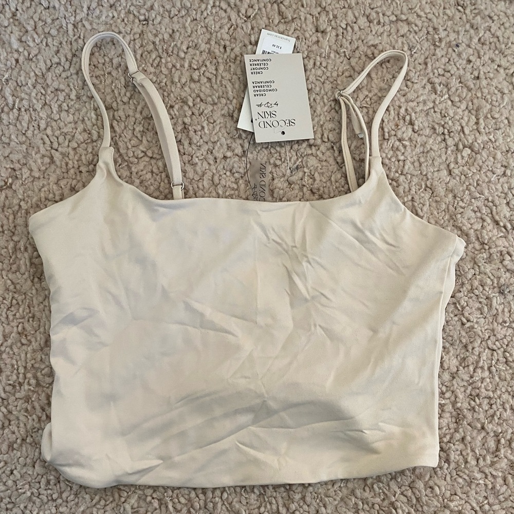 Francesca's Collections Cream Tank Top